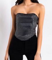 Rhinestone Corset Top