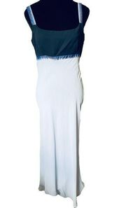 Jonathan Martin Vintage Y2K Blue Ethereal Witchy Ombre Prom Evening Maxi Dress
