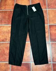 NWT Reiss Black Linen Pants