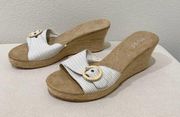 Mudd Y2K slip on wedge sandals size 10