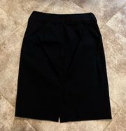 The Limited Exact Stretch High Rise Pencil Skirt Mini Solid Black 00 Slit