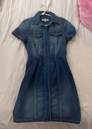 Buckle Denim Dress