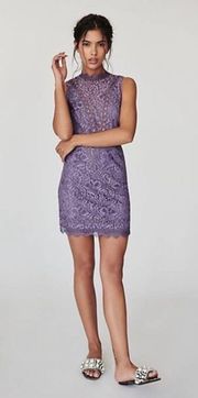 x Free People Cherie Lace Dress Lavender Purple Size XS