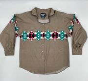 Vintage‎ Brooks & Dunn x Panhandle Slim Western Button-Up Shirt Southwestern Med