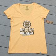 NWT '47 NHL Boston Bruins V-Neck Short Sleeve T-Shirt