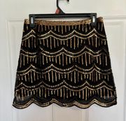 Black/gold Skirt