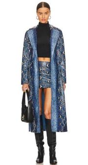 NWT Camila Coelho Dean Duster in Blue - size Medium