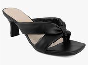 LONDON FOG Women’s Louelle Dress comfort Heeled Sandals black Size 7 1/2 NWOT