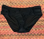 NWT RELLECIGA BLACK BASIC SEXY STRAPPY CUTOUT BIKINI BOTTOMS