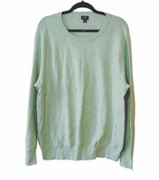 J. Crew Factory NWOT Green Knit Oversized Sweater