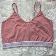 Zyia Active Pink Sports Bra Women's Large