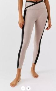 Beyond Yoga On Block Dusty Pink/Black Spacedye Legging - Size S