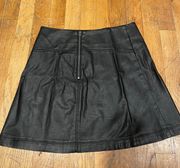 Black Leather Skirt