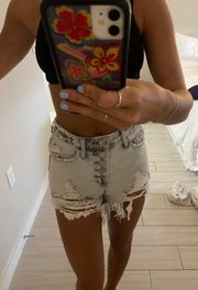 VERVET high Waisted Denim Shorts 