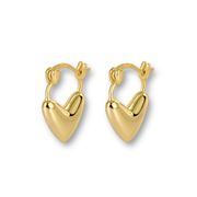 Small love heart dangle drop earrings for women