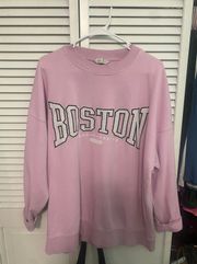 H&M Boston  Pink Crewneck