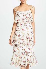 WAYF  Imola floral midi dress