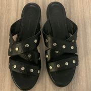 Rebecca Minkoff Black Criss Cross Sandals!