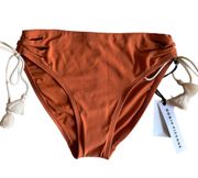 Abi Burnt Orange Ecru Bikini Bottom