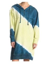 StitchDrop Size Medium Tie Dye Pullover Long Sleeve Lounge Hoodie Dress NWT