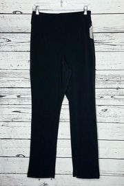 Good American NWT Size 3 (L) Classic Black Zipper Ankle Good Waist Scuba Pants