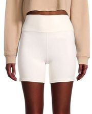 NEW WeWoreWhat White Biker Shorts Size Medium