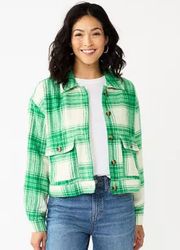 Plaid Shacket NWT XL