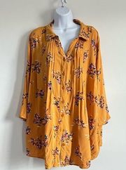 Woman Within Floral Button Down Top SIZE 1x