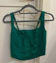 Emerald Green Abercrombie and Fitch Top SMALL