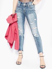 Mid Rise Ankle Jeans