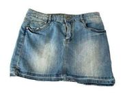 Dollhouse size 9 juniors denim blue Jean skirt