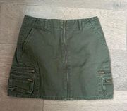 Green Mini Skirt