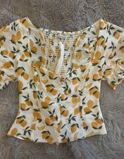 Lemon Corset Top