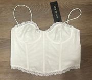 NWT White Fox Corset 