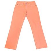 DL1961 Angel Mid-Rise Skinny Ankle Jeans Sherbet Peach Size 26