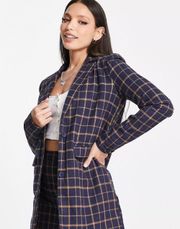 Blue Plaid Blazer