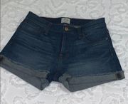 Mid Rise Jean Shorts in Mid Wash, Size 26
