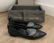 Tom Ford Black Flats Size: 37.5