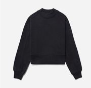 Everlane the track cropped sweatshirt black size XS