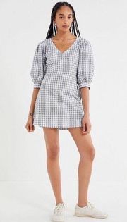 Women’s  Lena Gingham Puff Sleeve Midi Dress