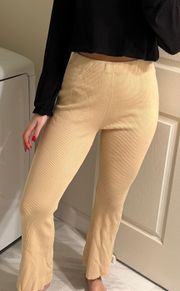 WeWoreWhat Tan Lounge Pants 