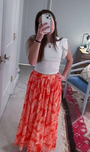 beachy maxi skirt