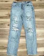 Eunina Jeans Rocky High Rise Destructed Boyfriend Jeans Women’s 5 (27)