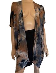 Mauve Tye Dye Oversized Kimono/Midi Duster(Size Small)