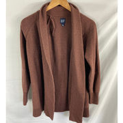 Gap Brown Draped Front Knit Cardigan sweater Size Medium