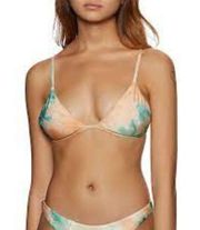 NWT!! Volcom Blurred Lines Triangle Bikini Top Size XS