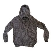 Rock and republic knitted hooded lace front size small