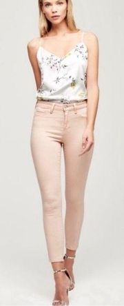 L'AGENCE Margot High-Rise Skinny Jeans | Petal Blush Pink | 27