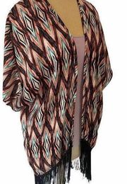 Romeo & Juliet Couture Open Fringed Shrug