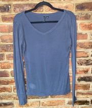 Cynthia Rowley Charcoal Gray Long Sleeve Top Women's Size Small